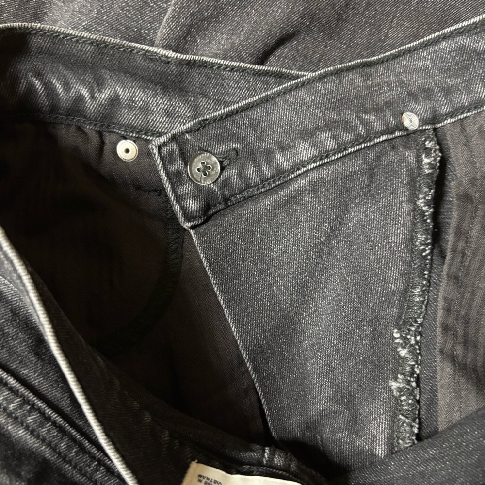 Abercrombie & Fitch The 90s Slim Straight Ultra High Rise Black Jeans size 10/30 - Picture 9 of 14